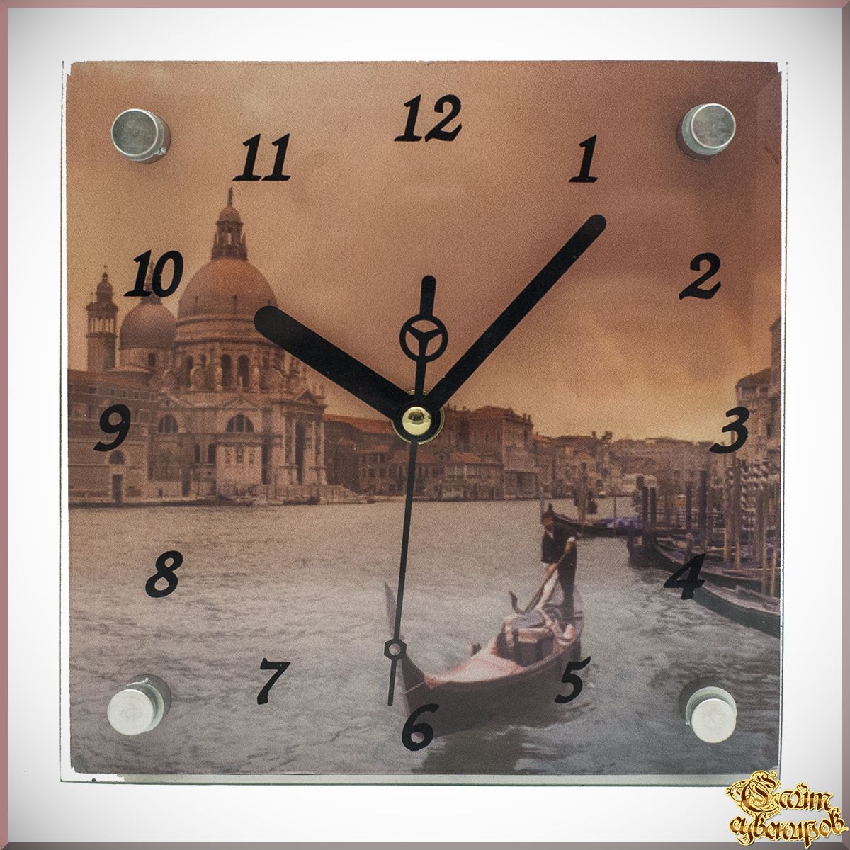 Часы Венеция 15х15см
